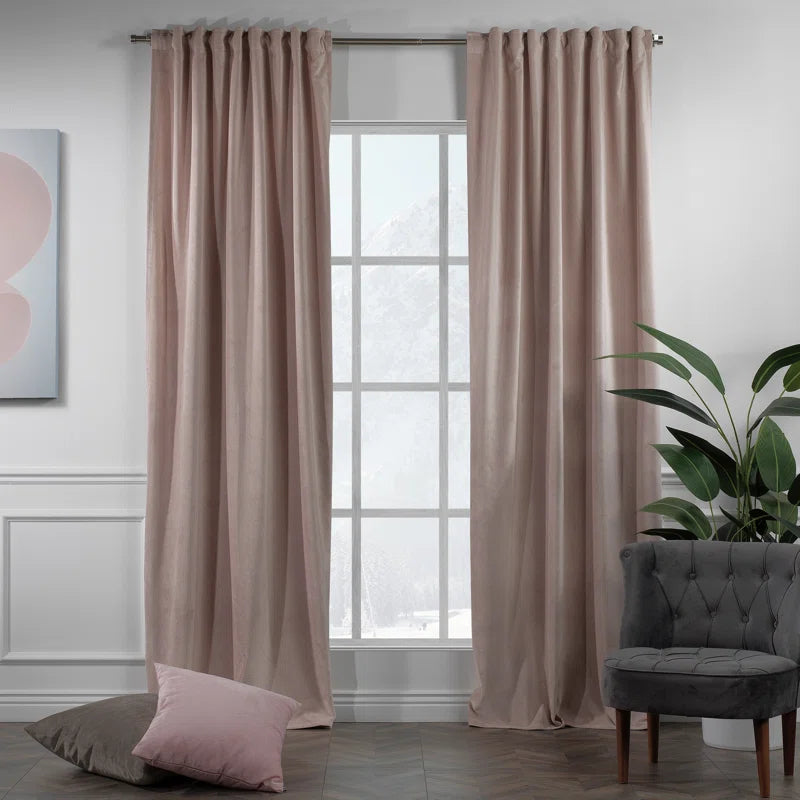 Matte Velvet Extra Wide x Extra Long Custom Made Decorative Double Panel (Set of 2)