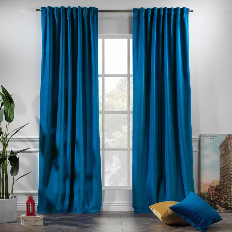 Matte Velvet Extra Wide x Extra Long Custom Made Decorative Double Panel (Set of 2)