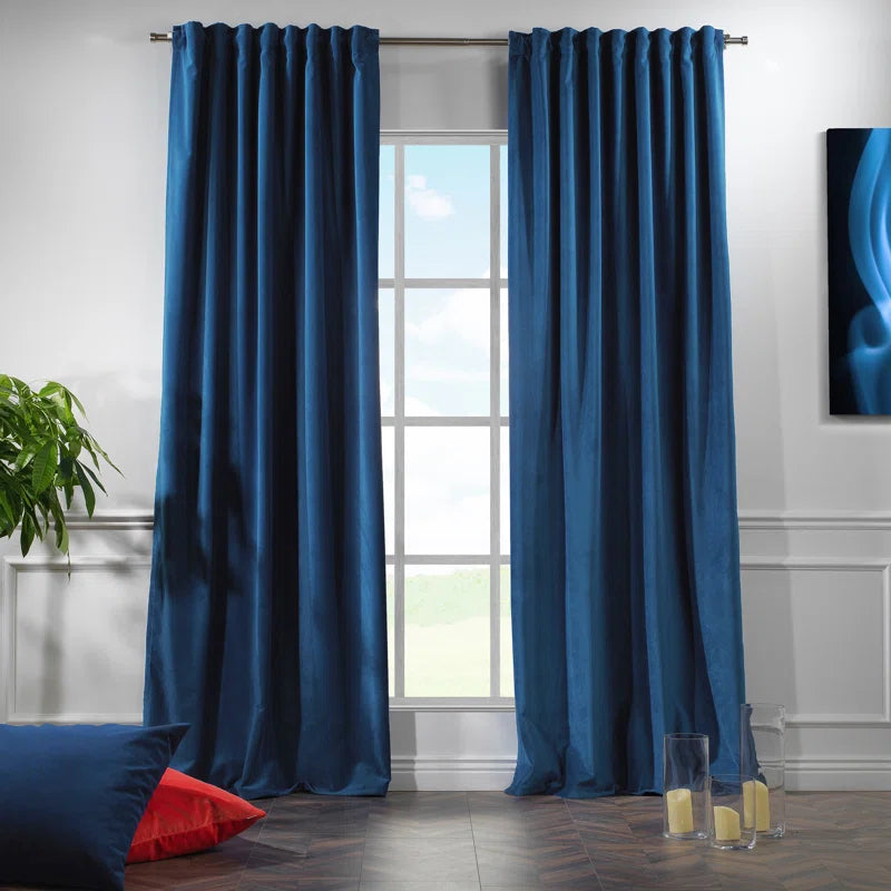 Matte Velvet Extra Wide x Extra Long Custom Made Decorative Double Panel (Set of 2)