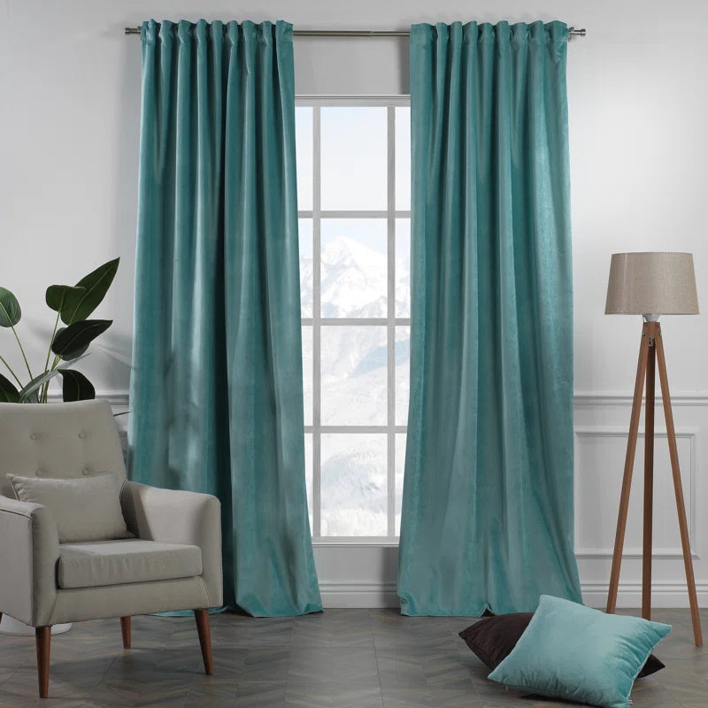 Matte Velvet Extra Wide x Extra Long Custom Made Decorative Double Panel (Set of 2)