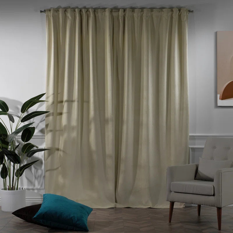 Matte Velvet Extra Wide x Extra Long Custom Made Decorative Double Panel (Set of 2)