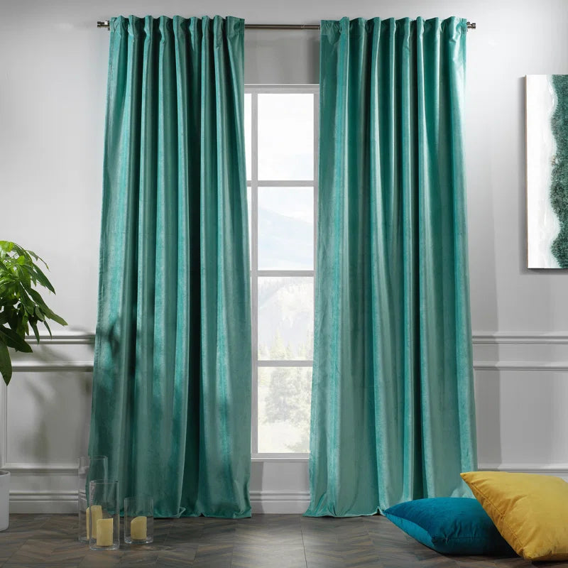 Matte Velvet Extra Wide x Extra Long Custom Made Decorative Double Panel (Set of 2)