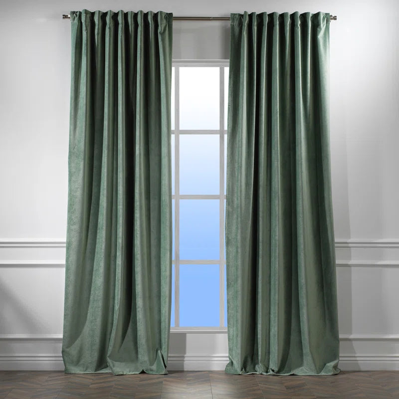 Matte Velvet Extra Wide x Extra Long Custom Made Decorative Double Panel (Set of 2)