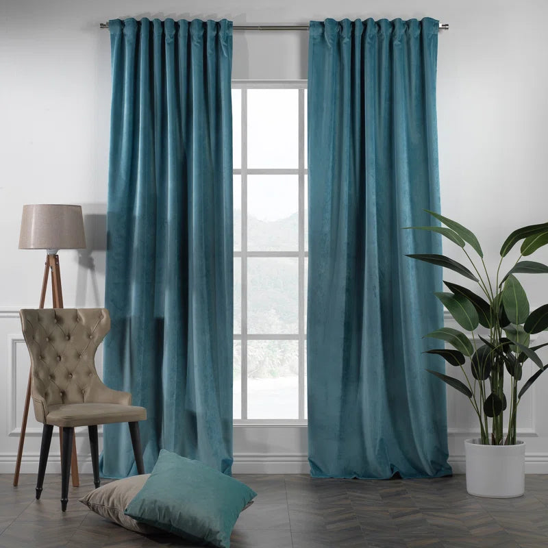 Matte Velvet Extra Wide x Extra Long Custom Made Decorative Double Panel (Set of 2)