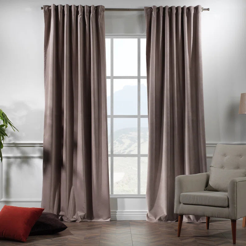 Matte Velvet Extra Wide x Extra Long Custom Made Decorative Double Panel (Set of 2)