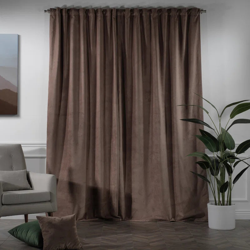 Matte Velvet Extra Wide x Extra Long Custom Made Decorative Double Panel (Set of 2)