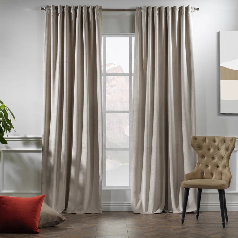 Matte Velvet Extra Wide x Extra Long Custom Made Decorative Double Panel (Set of 2)