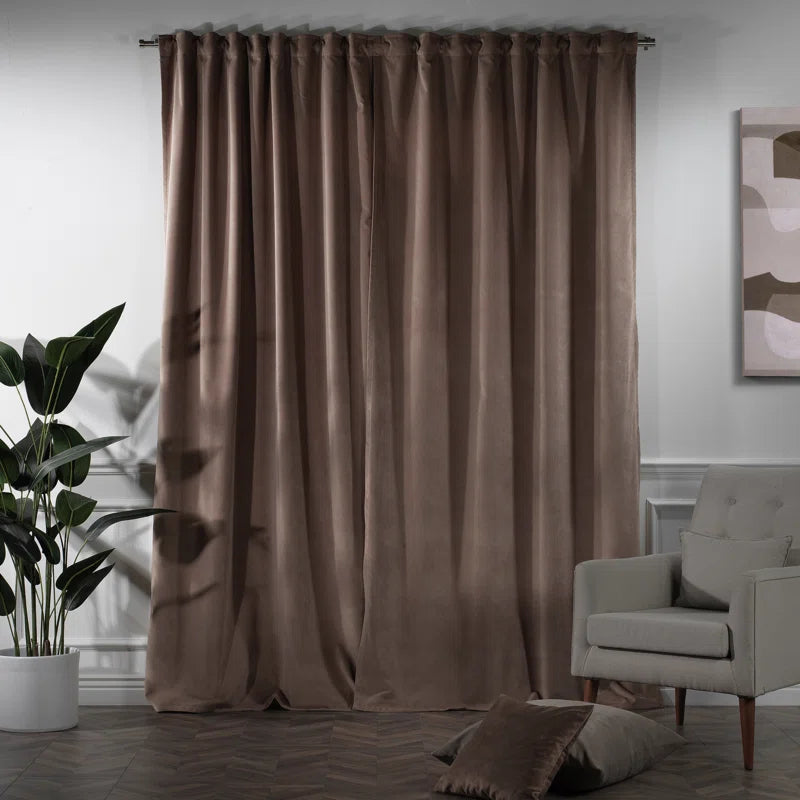 Matte Velvet Extra Wide x Extra Long Custom Made Decorative Double Panel (Set of 2)