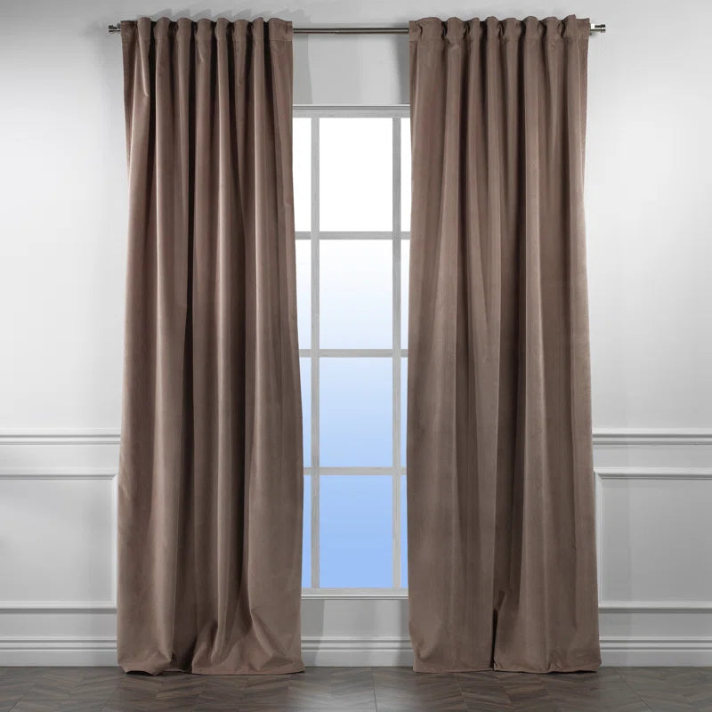 Matte Velvet Extra Wide x Extra Long Custom Made Decorative Double Panel (Set of 2)