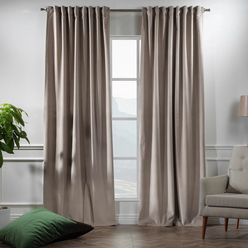 Matte Velvet Extra Wide x Extra Long Custom Made Decorative Double Panel (Set of 2)