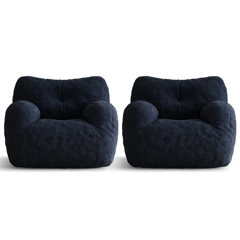 Medium Teddy Fabric Bean Bag Chair (Set of 2)