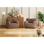 Medium Teddy Fabric Bean Bag Chair (Set of 2)