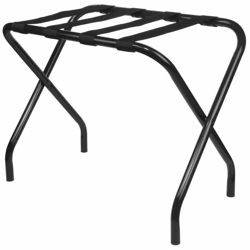 Metal Foldable Luggage Rack Stand with Nylon Belts