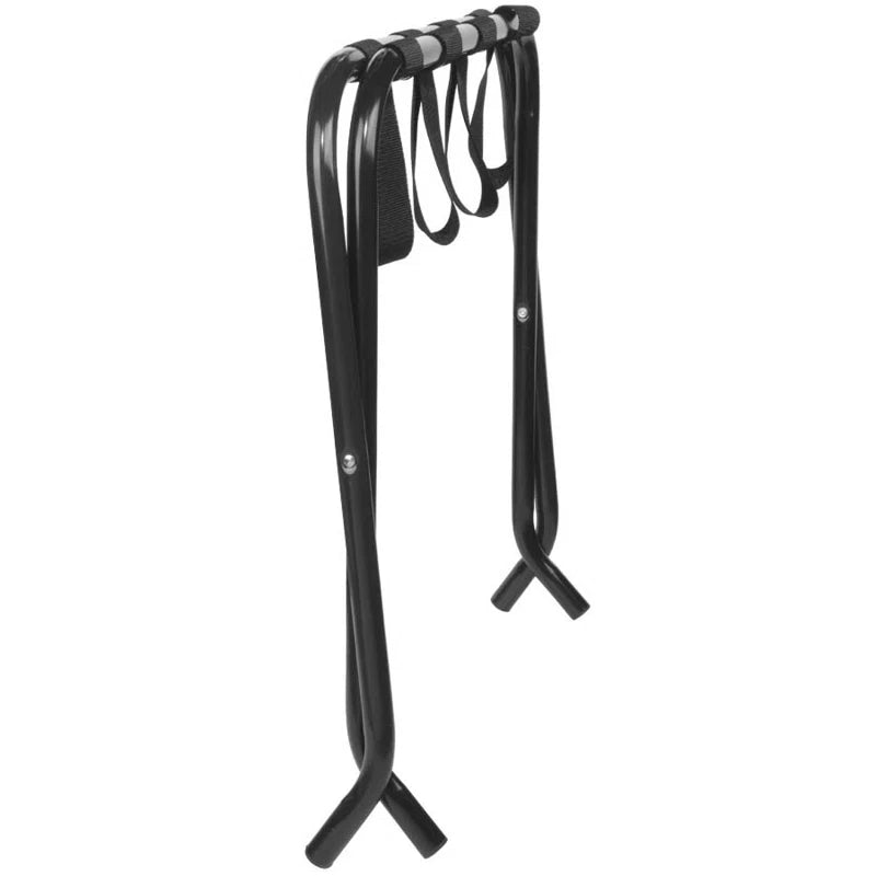 Metal Foldable Luggage Rack Stand with Nylon Belts