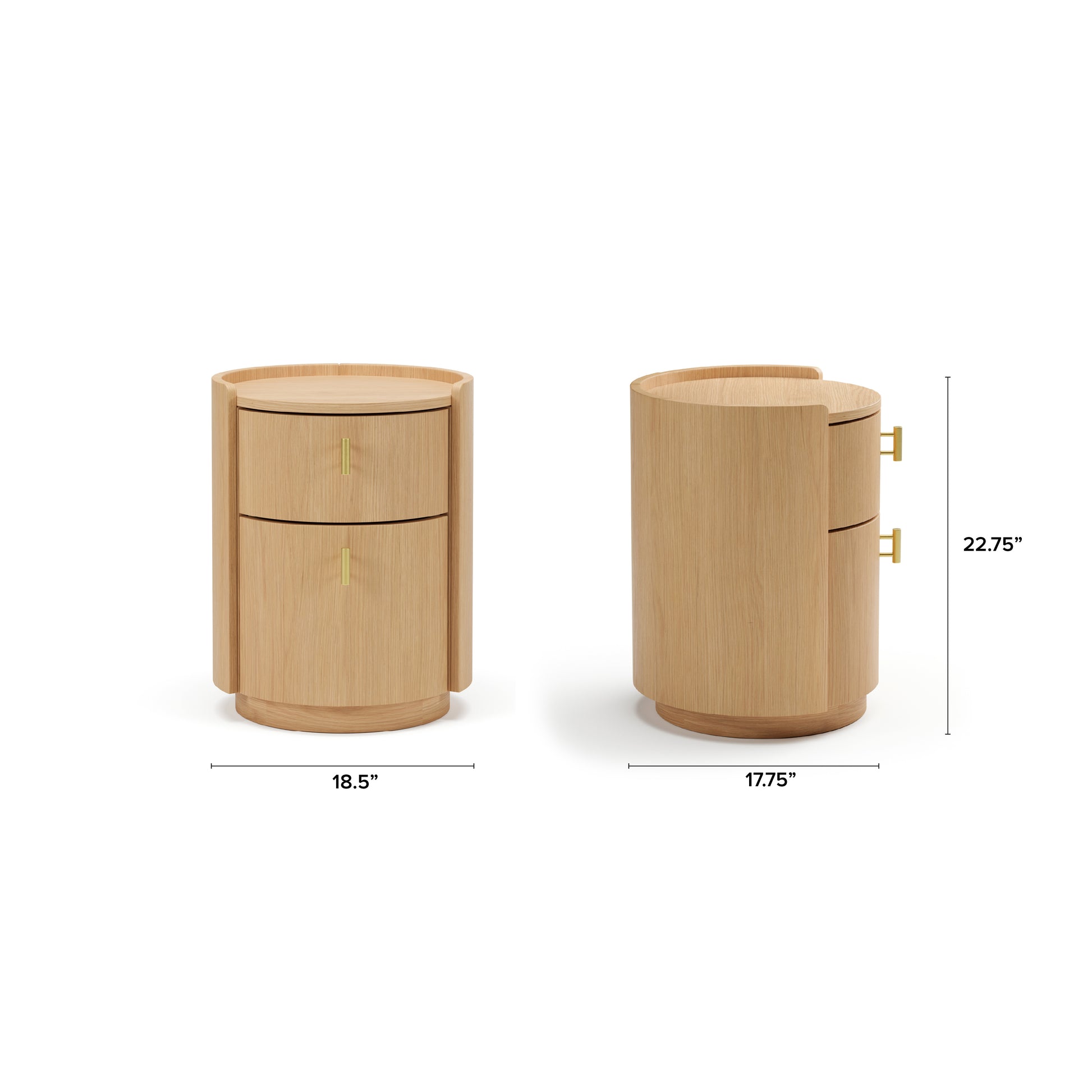 Miila 2-Drawer Nightstand