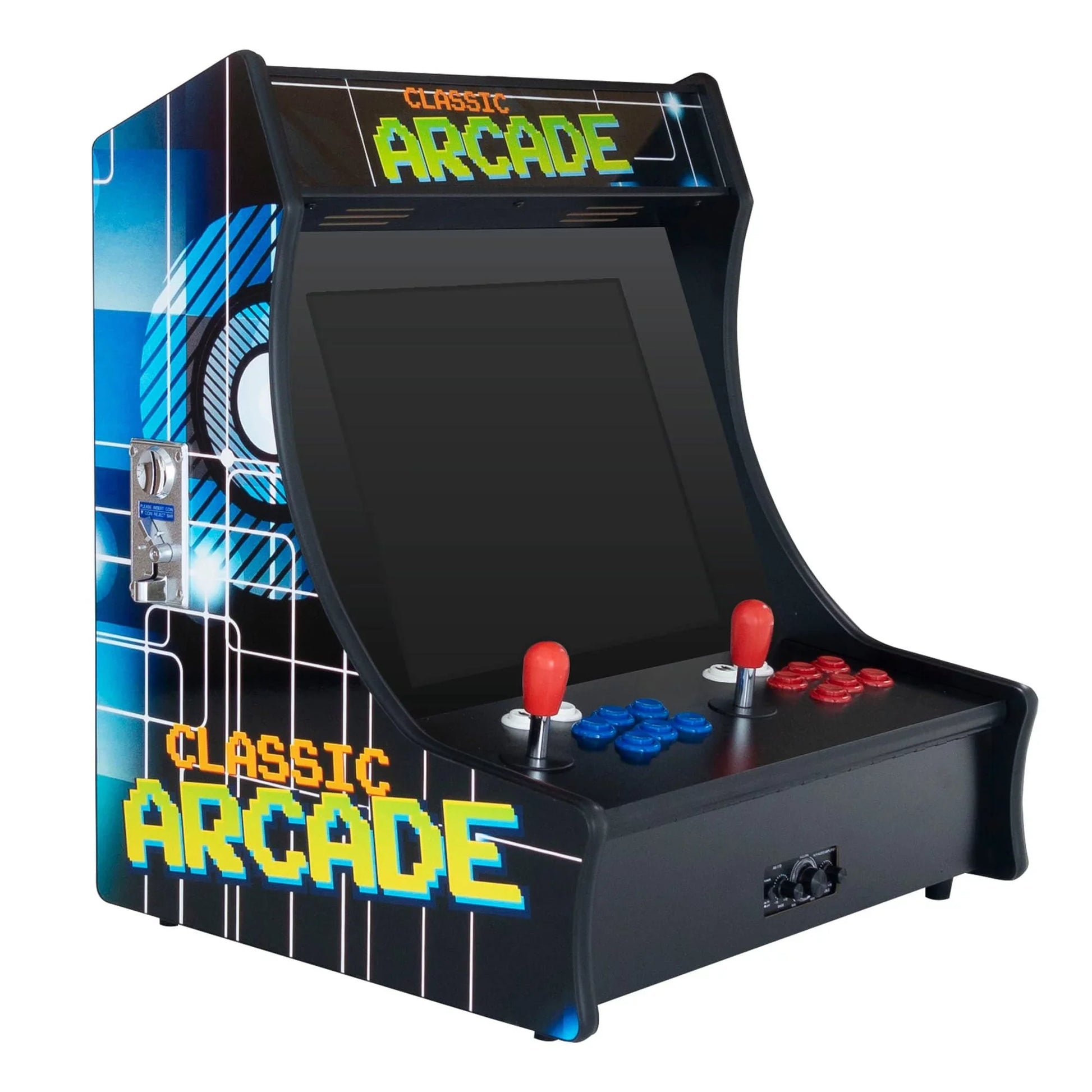 2P Mini Arcade Machine - 19" LCD | Portable Tabletop Arcade