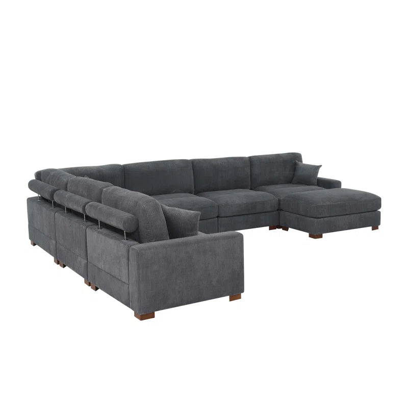 Aristedes 6 - Piece Corduroy Sectional