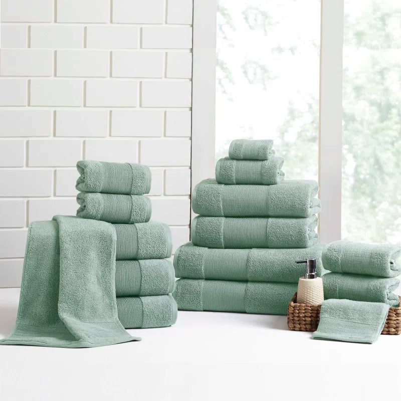 Air Cloud 18-Piece 100% Zero-Twist Cotton Towel Set