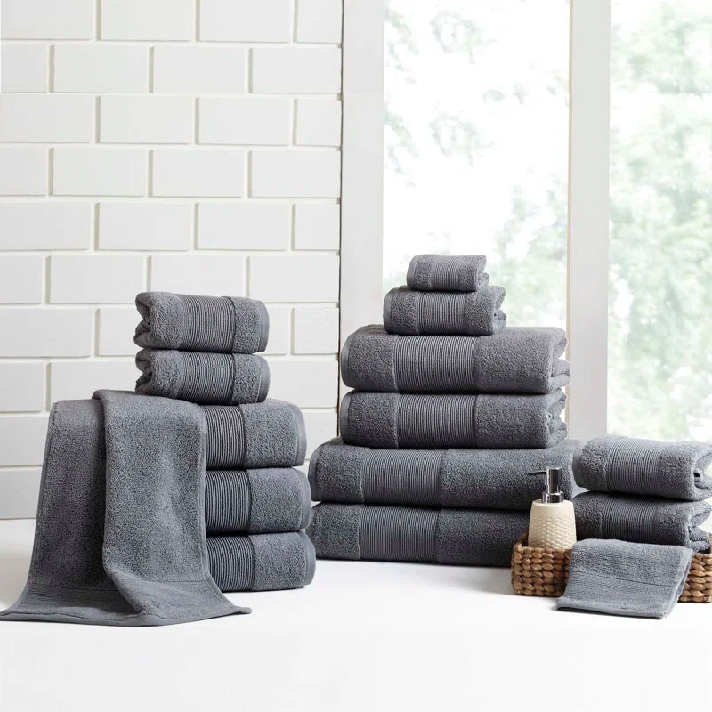 Air Cloud 18-Piece 100% Zero-Twist Cotton Towel Set