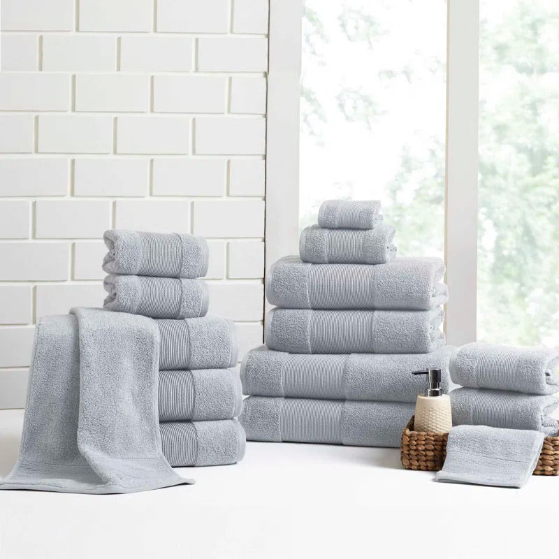 Air Cloud 18-Piece 100% Zero-Twist Cotton Towel Set