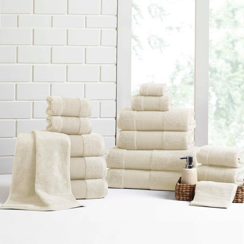 Air Cloud 18-Piece 100% Zero-Twist Cotton Towel Set