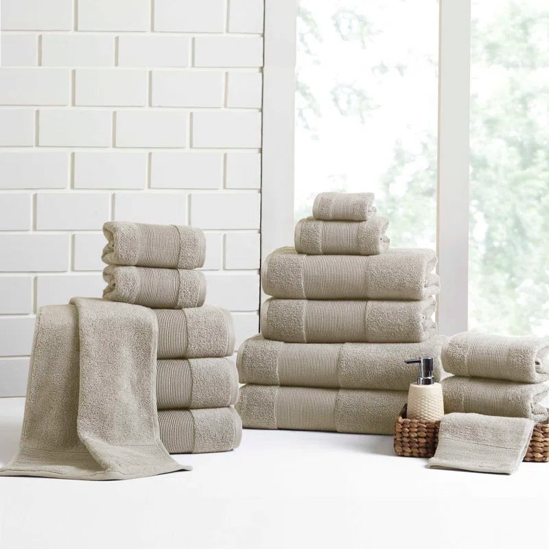 Air Cloud 18-Piece 100% Zero-Twist Cotton Towel Set