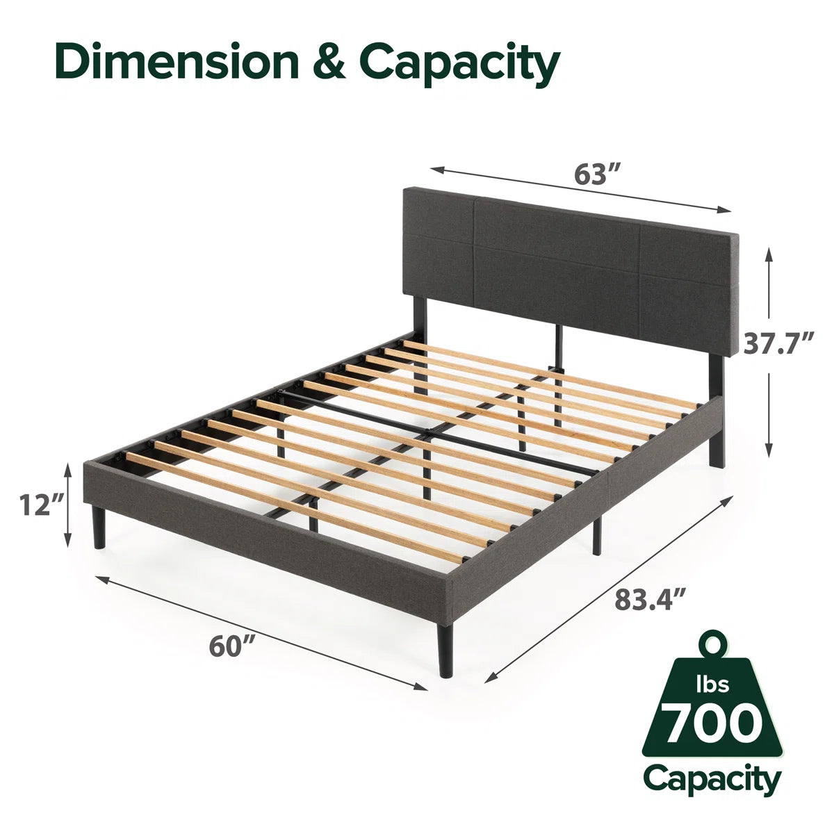 Modern Upholstered Platform Bed