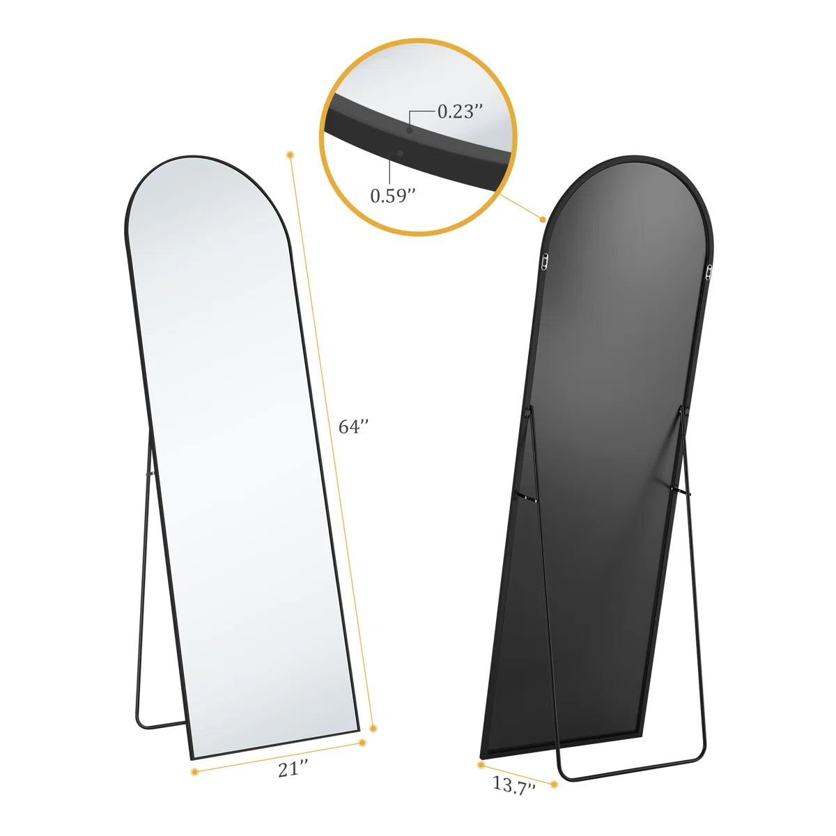 Nayelis Metal Arch Mirror