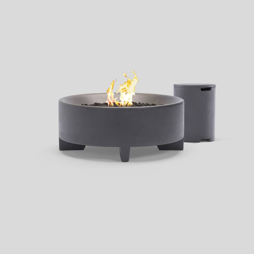Rook Fire Table - Propane (Concrete outdoor fire pit table)