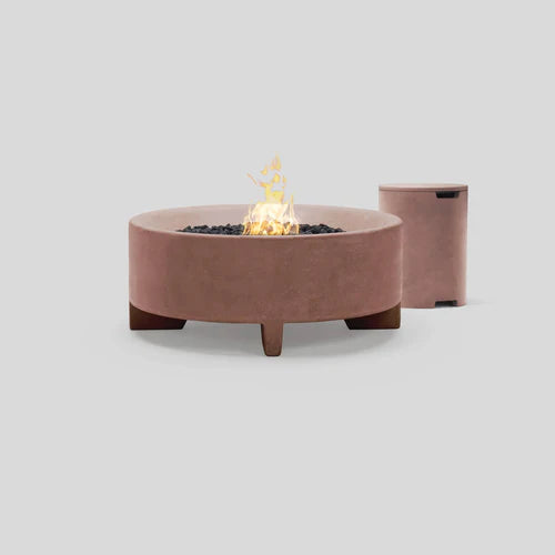 Rook Fire Table - Propane (Concrete outdoor fire pit table)