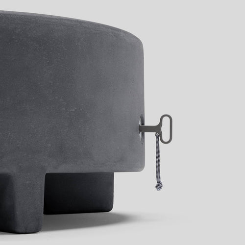 Rook Fire Table - Propane (Concrete outdoor fire pit table)