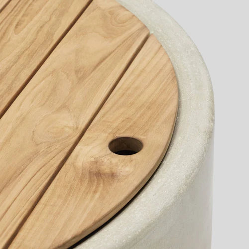 Rook Fire Table - Propane (Concrete outdoor fire pit table)