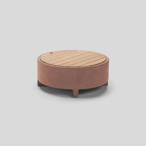 Rook Fire Table - Propane (Concrete outdoor fire pit table)
