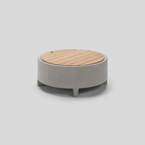 Rook Fire Table - Propane (Concrete outdoor fire pit table)