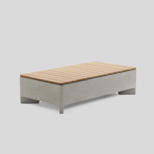 Rook Fire Table - Propane (Concrete rectangular outdoor fire pit)
