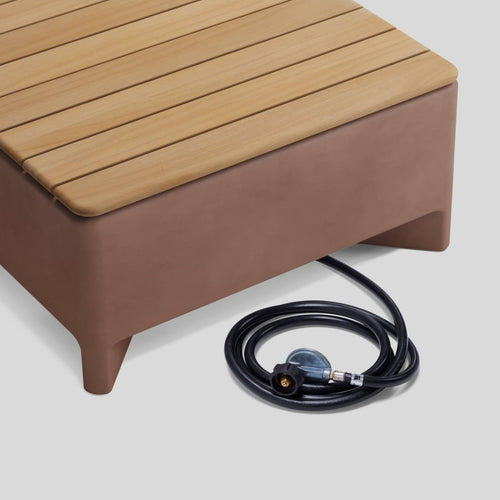 Rook Fire Table - Propane (Concrete rectangular outdoor fire pit)