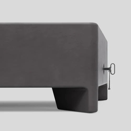 Rook Fire Table - Propane (Concrete rectangular outdoor fire pit)
