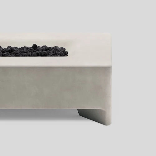 Rook Fire Table - Propane (Concrete rectangular outdoor fire pit)