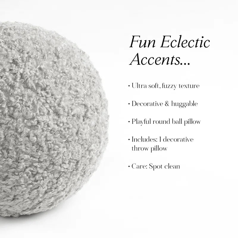 Neo Boucle Sphere Ball Pillow 1Pc