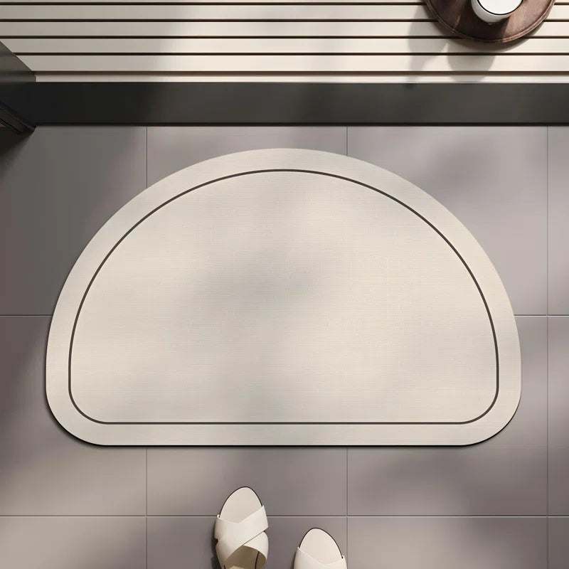 Non-Slip Absorbent Bath Mat - Diatomaceous Earth Soft Pad For Bathroom, Kitchen, Toilet, Shower Entrance