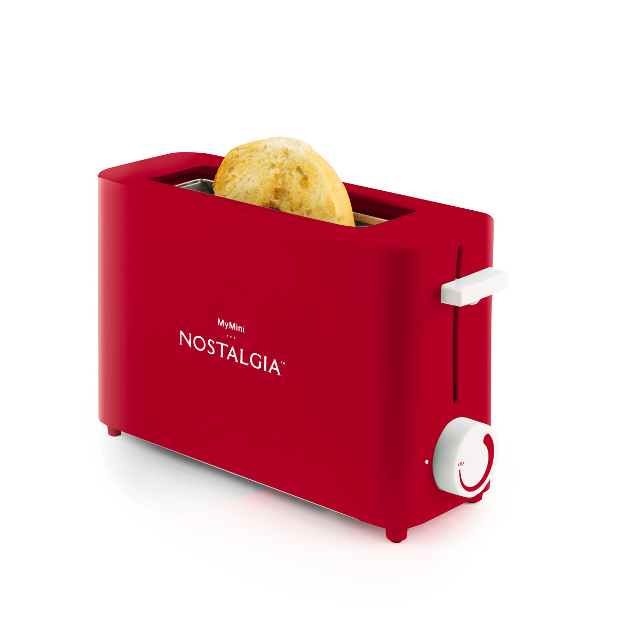 Nostalgia MyMini NMSST1RD Single Slice Toaster, Red