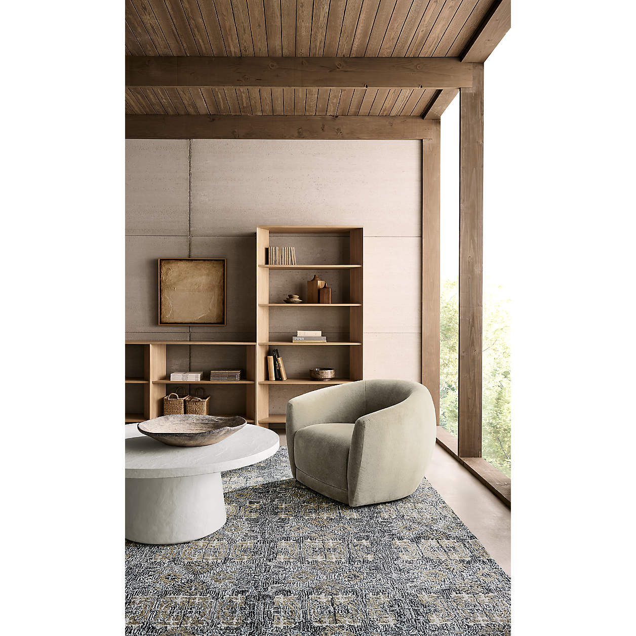 Terrazza Natural Solid Oak 5-Shelf Bookcases