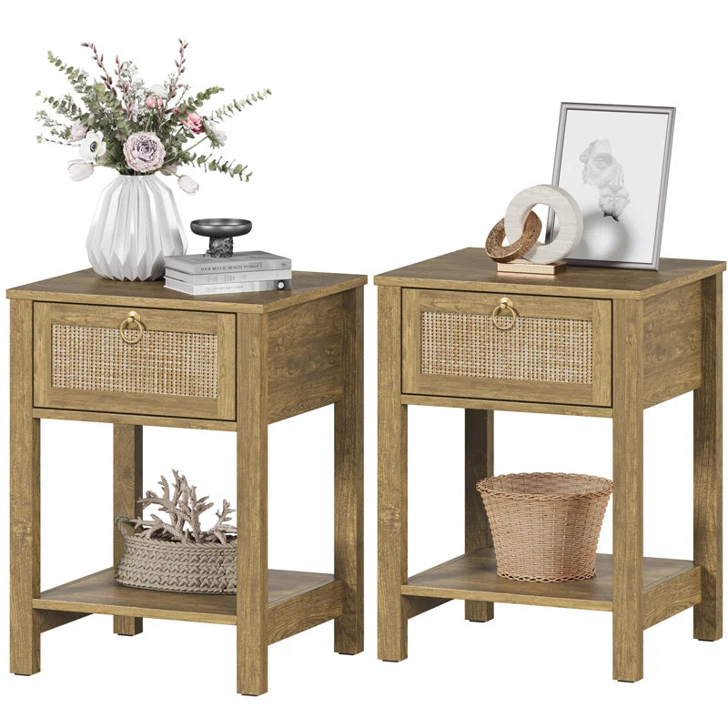 Pomodoro 23.6'' Tall 1 - Drawer Nightstand (Set of 2)