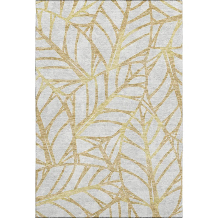 Premium Machine Washable Lisse Gold Rug