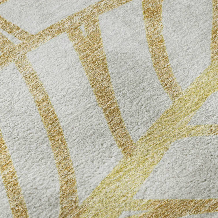 Premium Machine Washable Lisse Gold Rug
