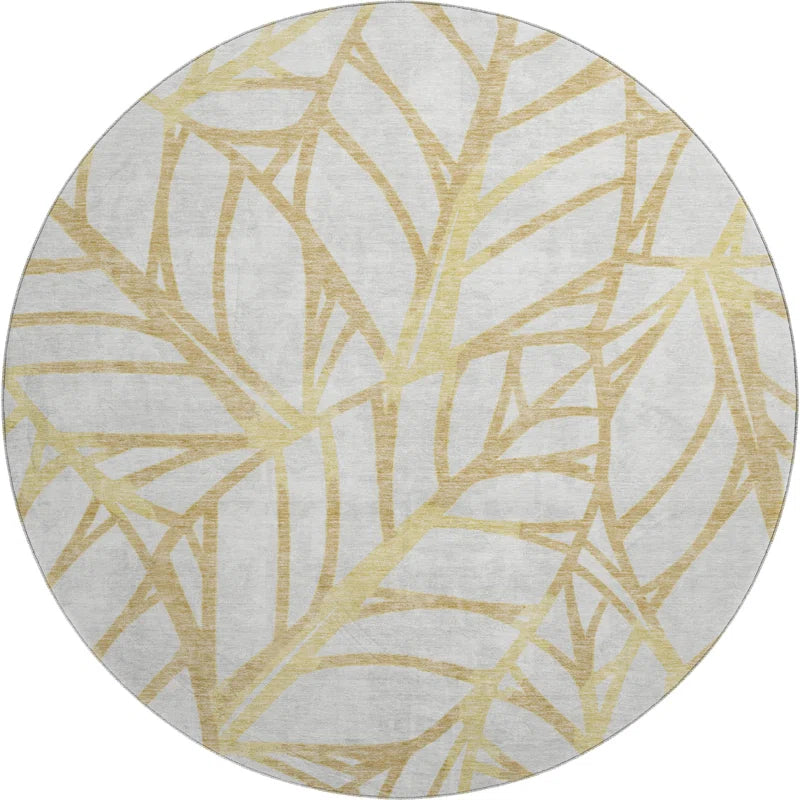 Premium Machine Washable Lisse Gold Rug