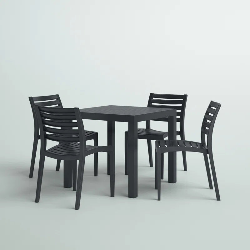 Quadis 4 - Person Patio Dining Set with Square Table
