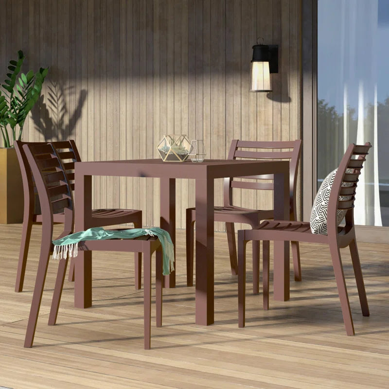 Quadis 4 - Person Patio Dining Set with Square Table
