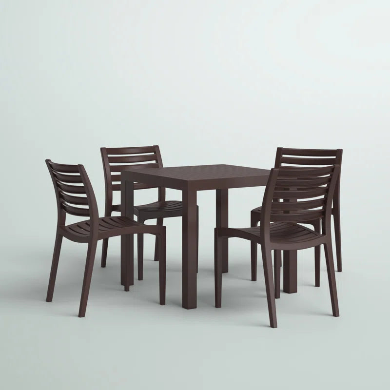 Quadis 4 - Person Patio Dining Set with Square Table
