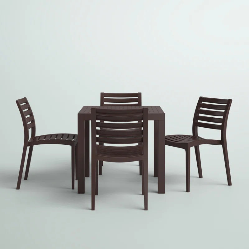 Quadis 4 - Person Patio Dining Set with Square Table